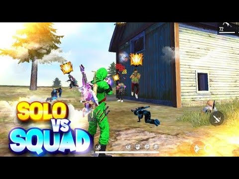 Solo Vs Squad Op Gameplay || Garena Freefire Max🔥♥️ - YouTube