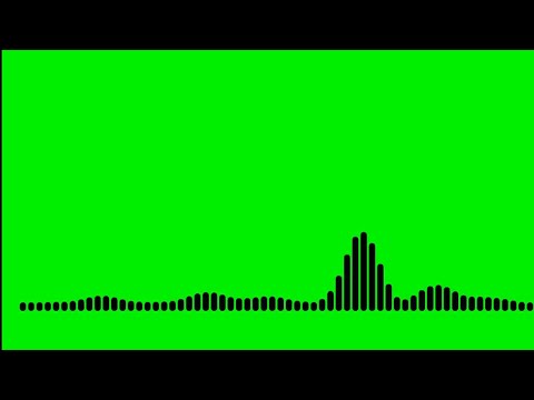 Audio Spectrum Visualizer Green Screen HD 2018 | Line Audio Spectrum Visualizer With Black Bars