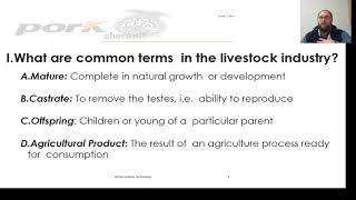 Livestock Terminology