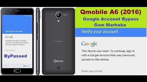 Google Account Bypass Qmobile A6 (2016) FRP Bypass - Done