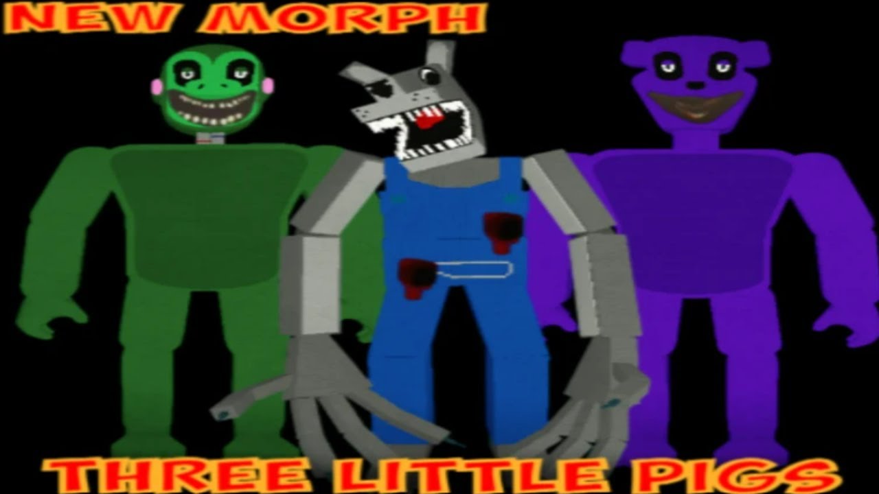 Three Little Pigs Analog Horror RP - How To Get All 7 Badges Morphs In Three Little Pigs New Update