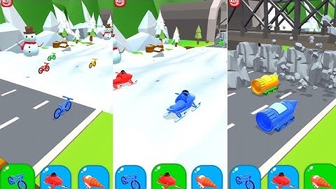 Shape-shifting All Levels Mobile Walthrough iOS,Android Gameplay Stick Run Game New Level Part 61