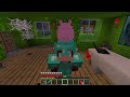JJ and Mikey HIDE From Scary Peppa Pig EXE in Minecraft Challenge Maizen Security House