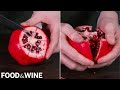 The Best Way to Cut Open a Pomegranate | Simple & Mess-Free Method | Food & Wine