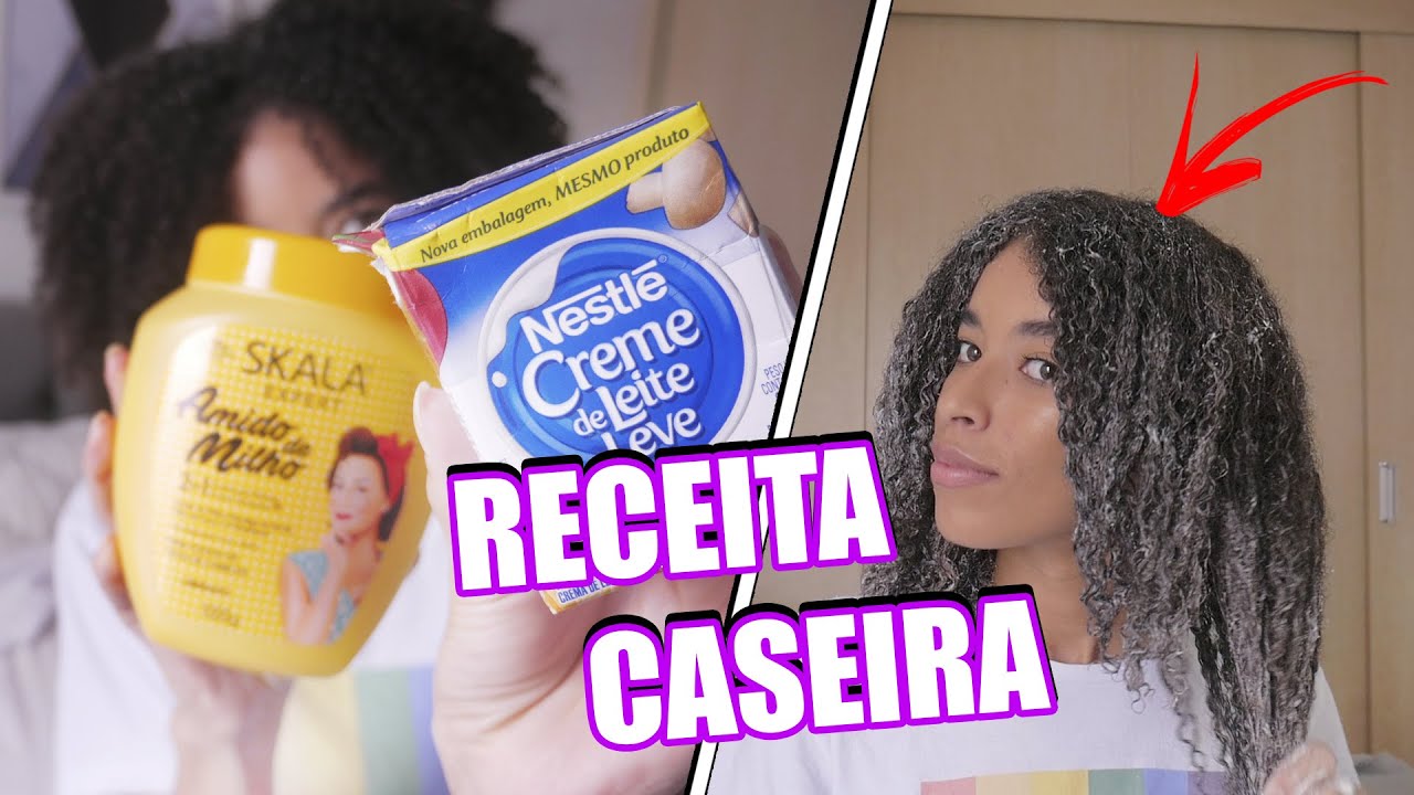 TESTEI A HIDRATAÇÃO DE CREME DE LEITE NO MEU CABELO