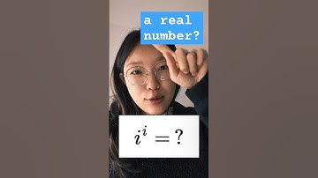 What is i to the power of i?  #complexnumbers #algebra #euler #calculus #maths
