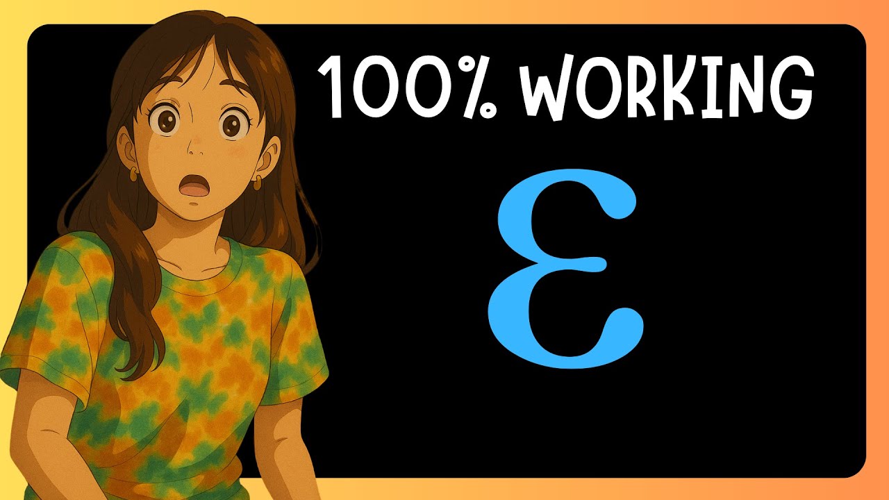 How To Make Epsilon Symbol In MS Word EASY - YouTube