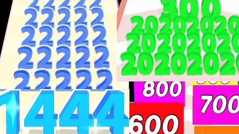 9 Minutes Satisfying Math Games - Merge Numbers Run Vs Numbers Run