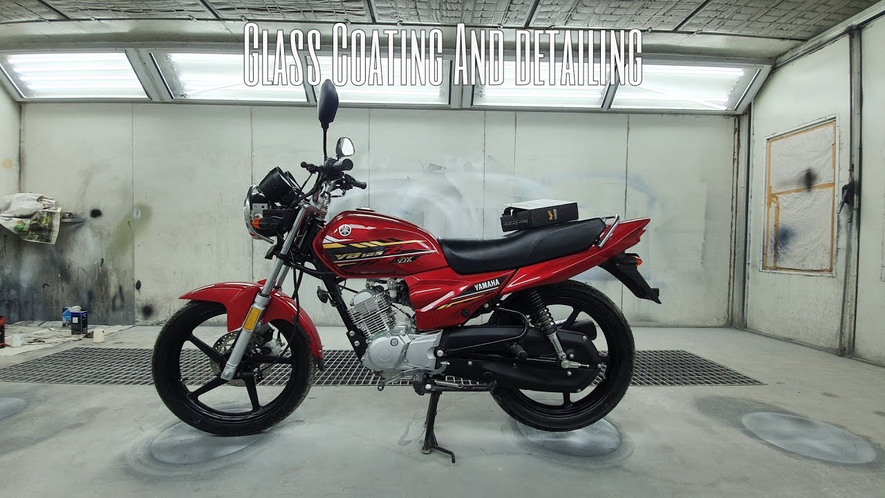 Ceramic Coating and detailing On yamaha yb125z Dx - YouTube