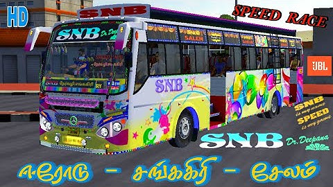 💥SNB💥ERODE🔄SALEM🤩SNB IS MY NAME, SPEED IS MY GAME😈SNB Bus Mod Livery For Bussid🌠4KHD#tnprivatebuses😉