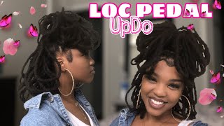 LOC STYLES w/ NO RETWISTđź’•| LOC PEDAL UPDO | Detailed tutorial