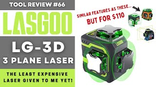 Lasgoo LG3D Green 3Plane Laser / The Cheapest Laser I Have Tried Yet! #tools #laserlevel #lasgoo