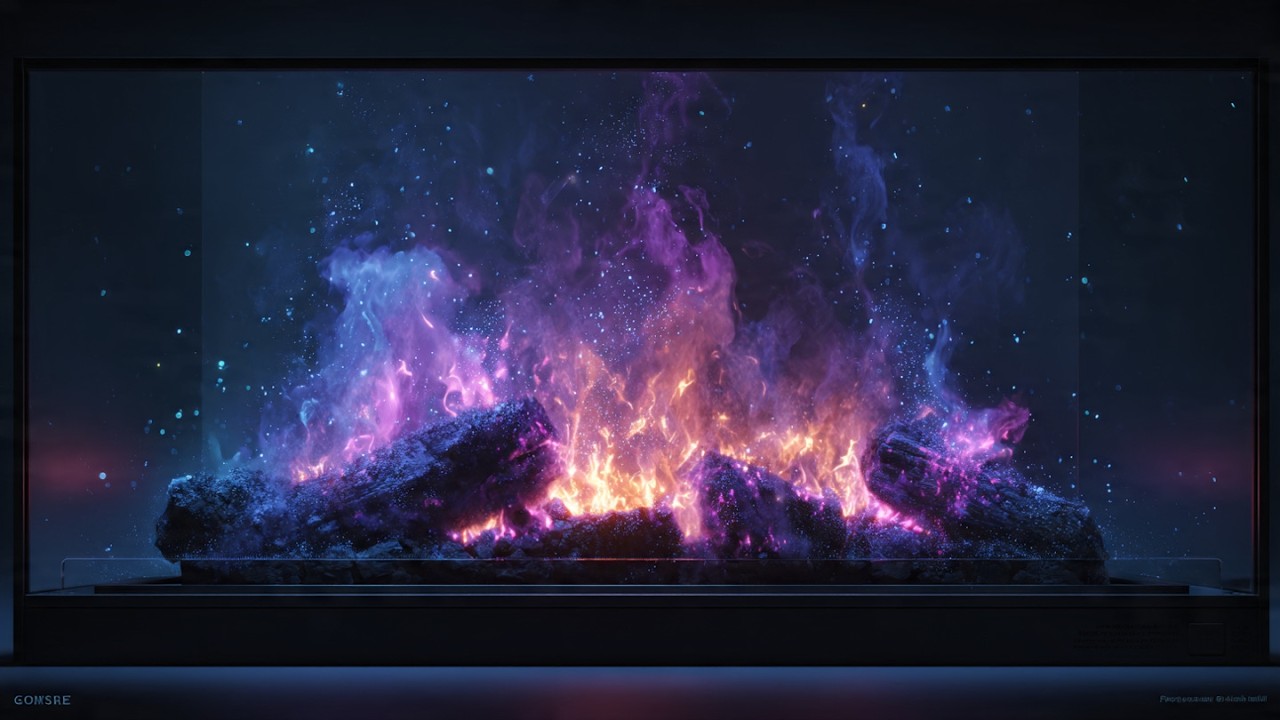 NASA Artemis II Cozy Fireplace 🚀 | Relaxing Space Station Fire Vibes ...