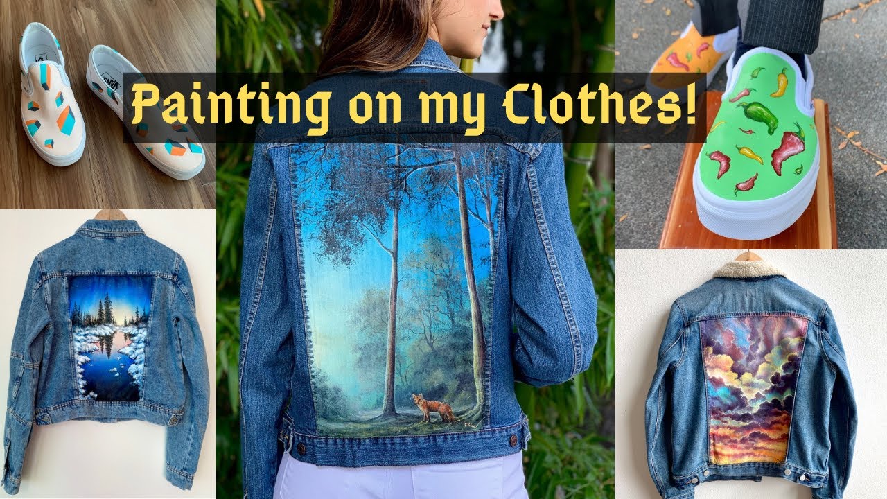 Painting On My Clothes 8 Different Paintings YouTube Painting On My Clothes 8 Different Paintings YouTube