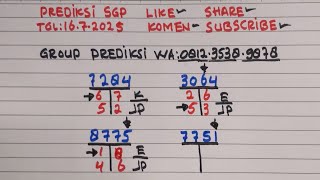 RUMUS JITU SGP KEPALA EKOR HARI INI || PREDIKSI SGP 16 JULI 2025 #BOCORAN SGP HARI INI