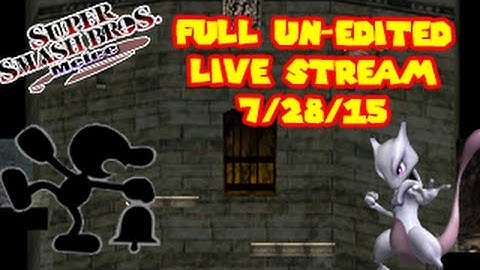 Super Smash Bros. Melee twitch.tv Stream 7/28/15 Full Unedited