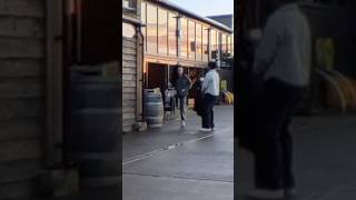 High kicks, a funny walk, Bob Marley has legs! #harmonica #busking