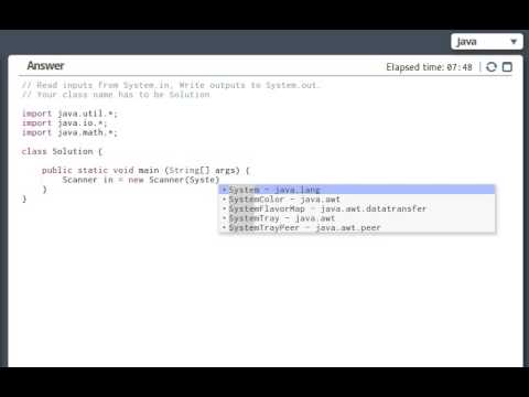 Autocompletion on CodinGame