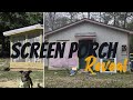 Complete Screen Porch Build: Structural Framing to Custom Trim Out 🔨