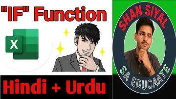  IF Conditional in Excel | MS Excel IF Formula Explained in Urdu Hindi 