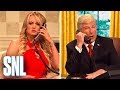 Stormy Daniels, the real one, joins Trump's circus for an epic 'SNL' cold open