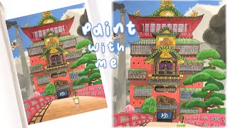 painting studio Ghibli scenes | spirited away castle |
