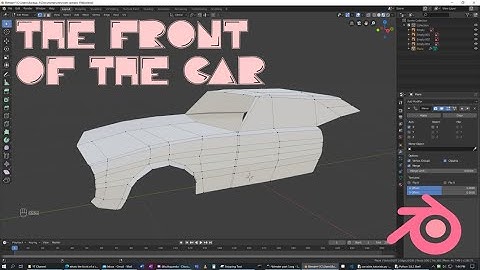 Modelling a Car in Blender | Part 3 | The Front of the Car