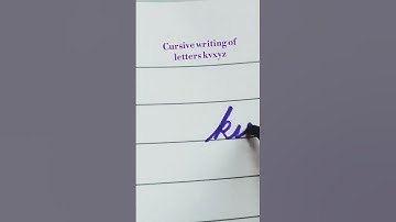 how to write 4 letters together with letter k in in cursive writing #cursivehandwriting