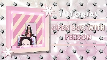 3D OPEN BOX WITH PERSON | ALIGHT MOTION TUTORIAL 💜