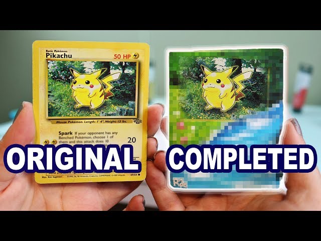 Alguém decidiu pintar as cartas de Pokémon