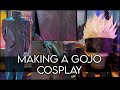 Making a Gojo Cosplay from Jujutsu Kaisen | Sewing, Blindfold, Wig