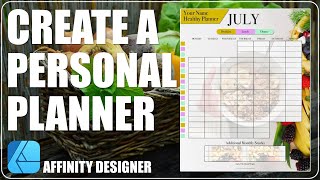 Make A Personal Planner In Affinity Designer screenshot 2