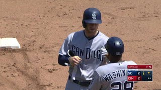 SD@CIN: Spangenberg rips an RBI double to left-center