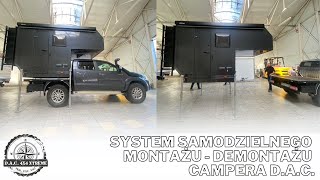 System samodzielnego montażu - demontażu campera D.A.C.