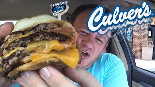 Culver's ☆TRIPLE CHEDDAR BACON BUTTERBURGER☆ Food Review!!!