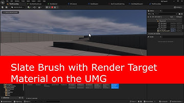 Slate Brush and Render Target Material in the Widget Blueprint (Unreal Motion Graphics)