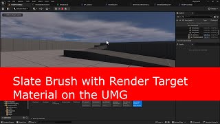 Slate Brush and Render Target Material in the Widget Blueprint (Unreal Motion Graphics)