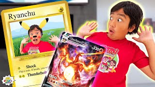 ryan open rare pokemon cards with family