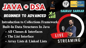 DSA in Java || 🎯 Introductie tot het Collections Framework | Live | Coders Arcade || Coders Arcade