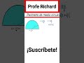 ✅👉Perimetro de medio circulo