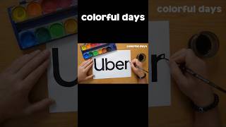 Uber logo painting