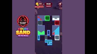 Color Sand: Fill The Blocks Level 64 Gameplay Solution