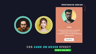 CREATIVE CSS CARD ON HOVER EFFECT USING HTML & CSS ONLY | CSS CARD HOVER EFFECT