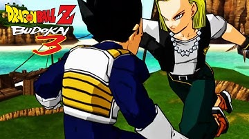 Dragon Ball Z Budokai 3 Vegeta (Cell Saga) vs Android 18 (Alt Costume) | Archipelago