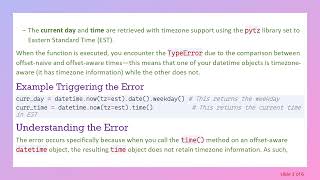 Celebrity Understanding the TypeError: Can't Compare Offset-Naive and Offset-Aware Times in Python Profile