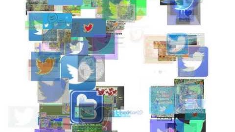 Genetic Algorithm Art Generator Time Lapse - "Facebook Logo," "Twitter"