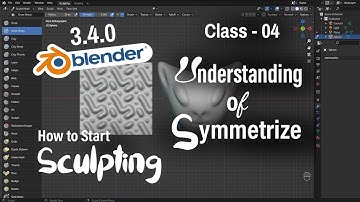 Class 04- Explained All Symmetrize Option in Sculpt Mode | Sculpting in Blender 3d - Avtar Dohla