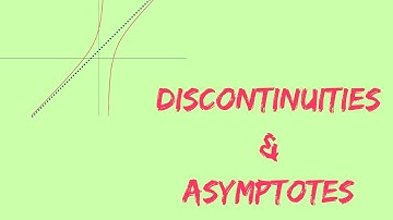 How to recognize discontinuities and asymptotes in functions!