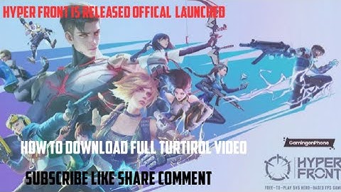 How to download hyper front full tutorial video subscribe like share #hyperfront #valorantmobile