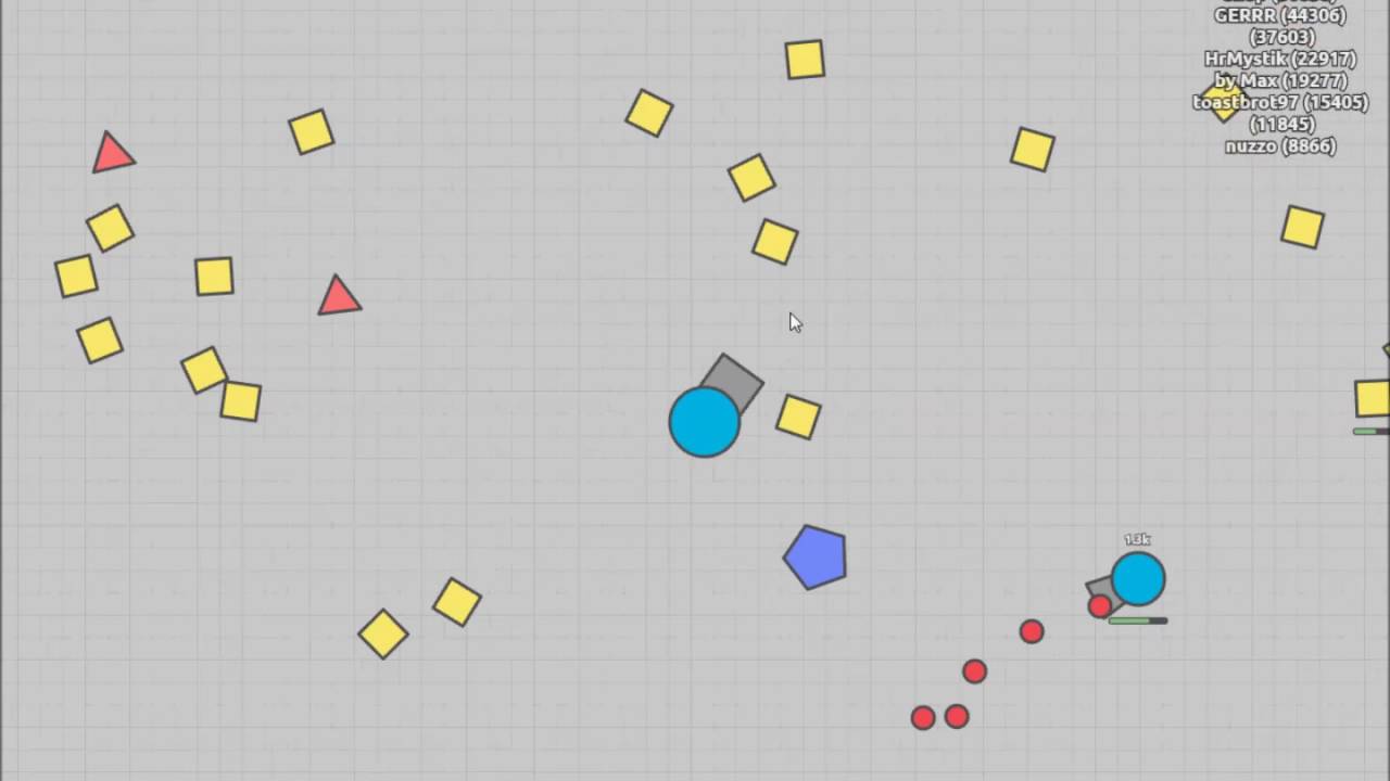 Diep.io "Body Damage Build" World Record 134k score!